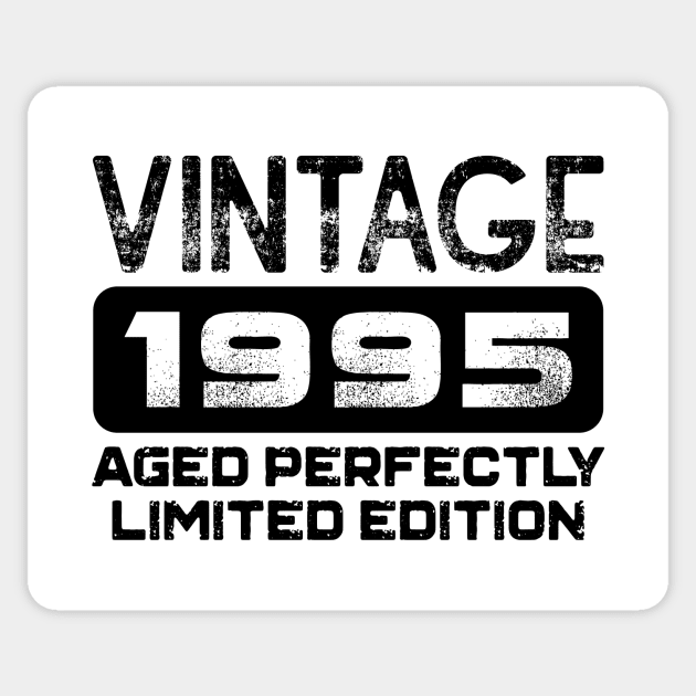 Birthday Gift Vintage 1995 Aged Perfectly Sticker by colorsplash